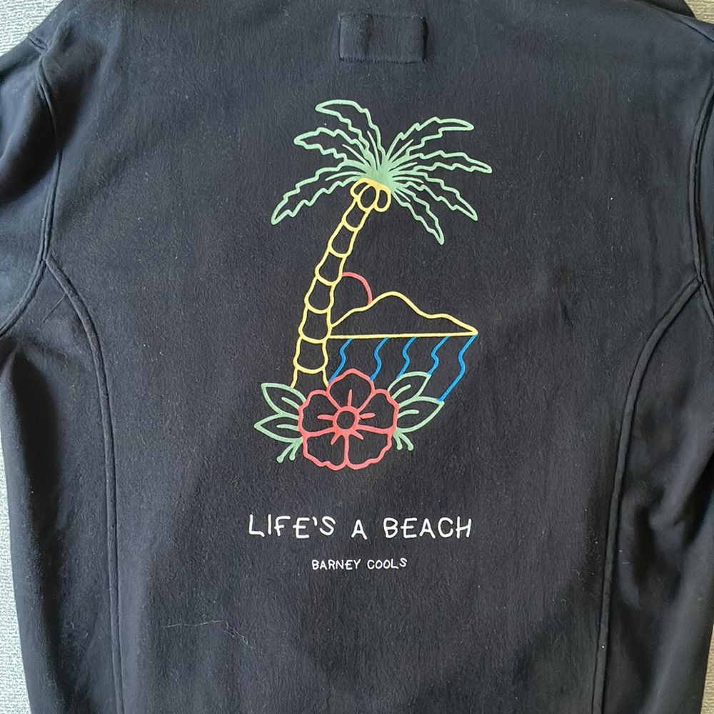 Barney Cools Black Island Hoodie, size M